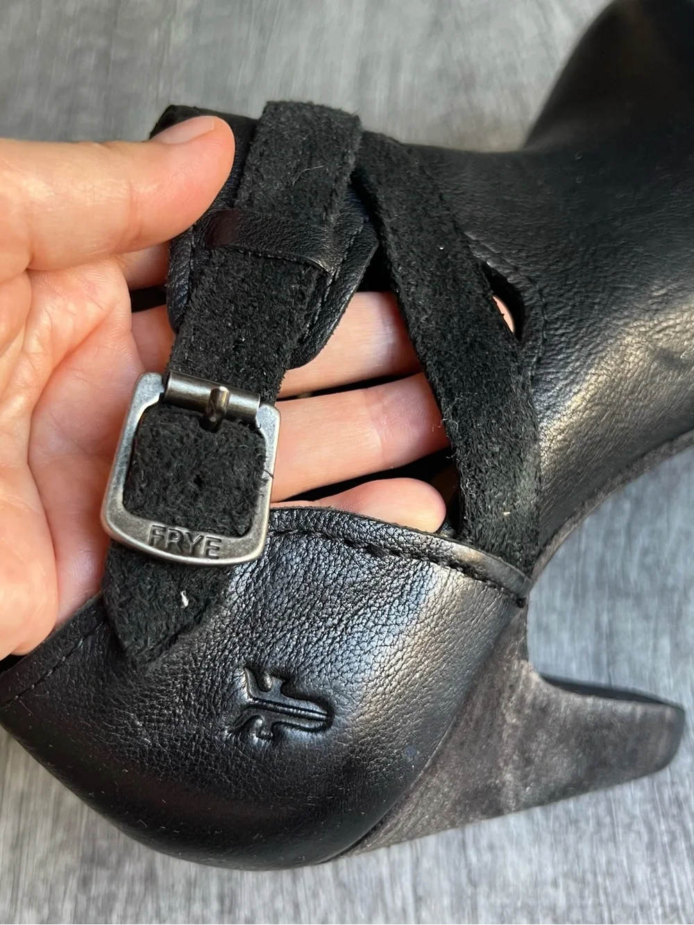 Frye CELESTE ARTISAN Shootie BOOTIE Black WOMEN Heel Shoe Size 8M